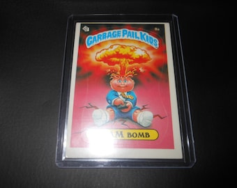 1985 Adam Bomb garbage pail kids trading card - sticker US - original 80s vintage GPK