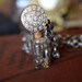 Steampunk Jewelry - Glass Vial Necklace - Steampunk Necklace - Alice in Wonderland Jewelry - Glass Vial Jewelry with Light Bulbs - Victorian