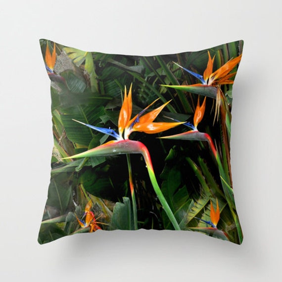 Birds of Paradise Photo pillow cover