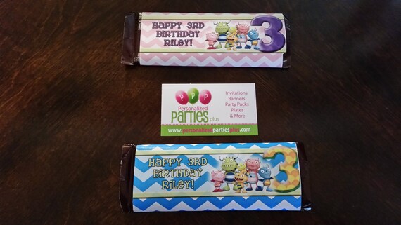 Henry Hugglemonster candybar labels Il_570xn