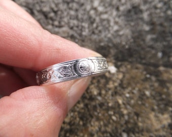 Sterling silver Celtic Cross ring, unisex ring. Celtic ring