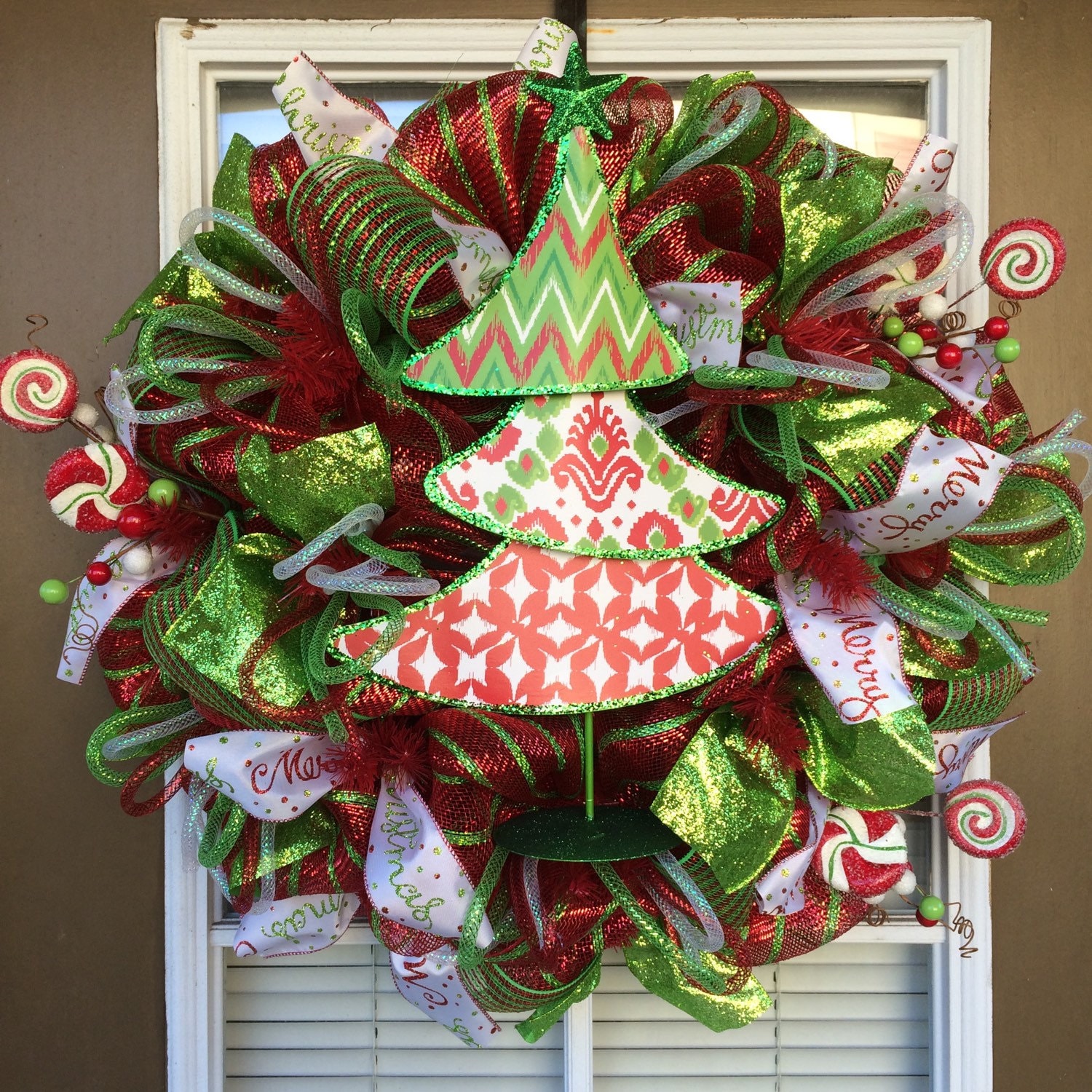 christmas tree deco mesh wreath christmas tree deco mesh wreath