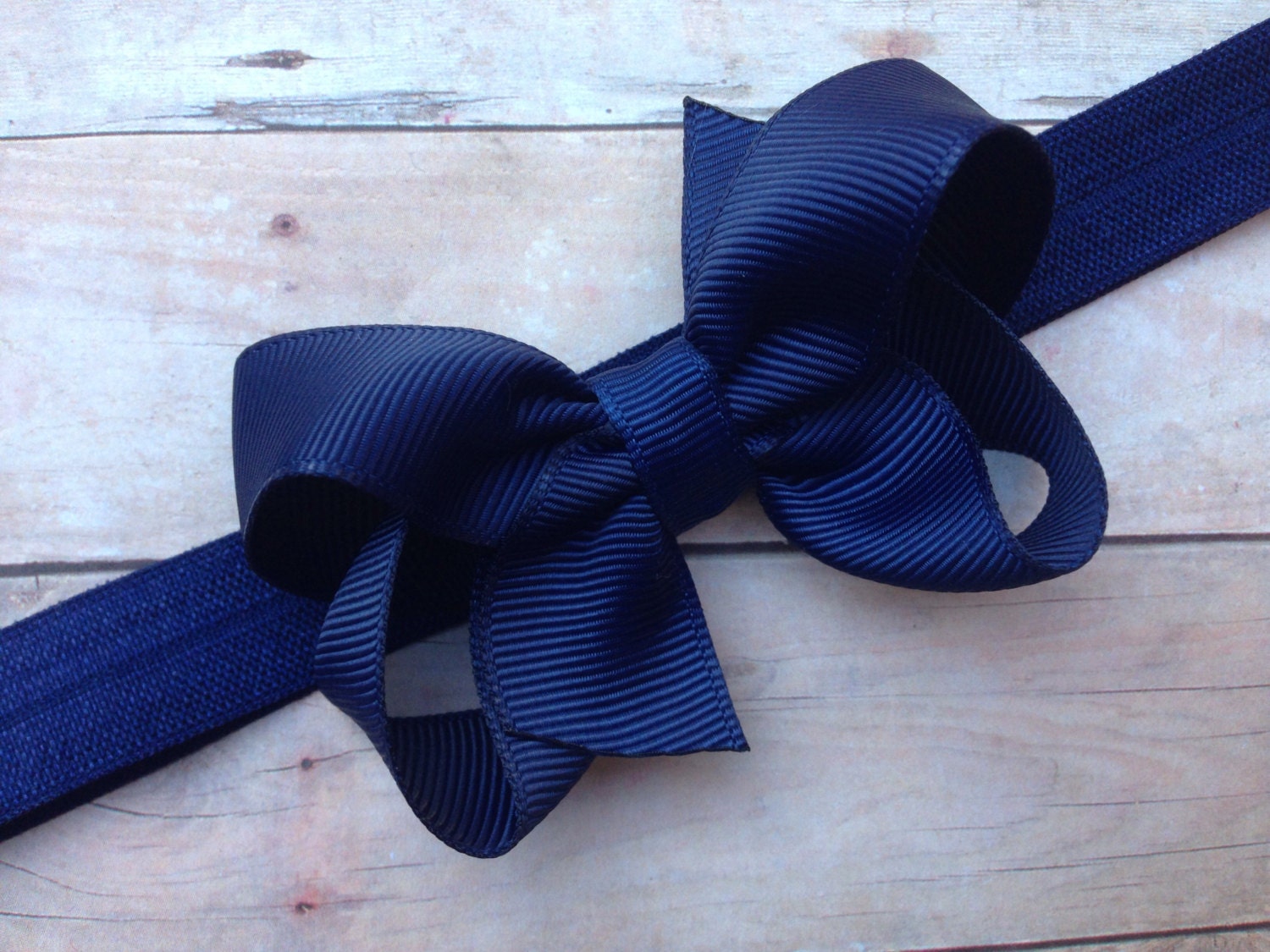 Navy blue baby headband navy blue bow headband newborn