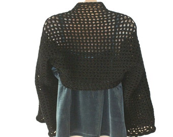 Black Shrug, Long Sleeve Shrug, Long Sleeve Bolero, Womens Vest, Black Bolero, Plus Size Shrug, Womens Plus Size, Shrugs Boleros