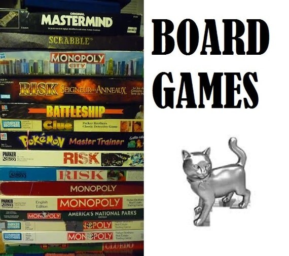 Items similar to A various assortment of board games from the fifties