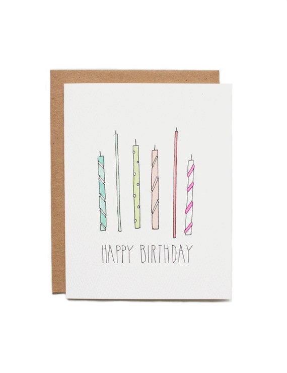 Birthday Candles by HartlandBrooklyn on Etsy