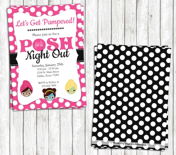 Printable Perfectly Posh Night Out 5x7 by TifsLittleCreations