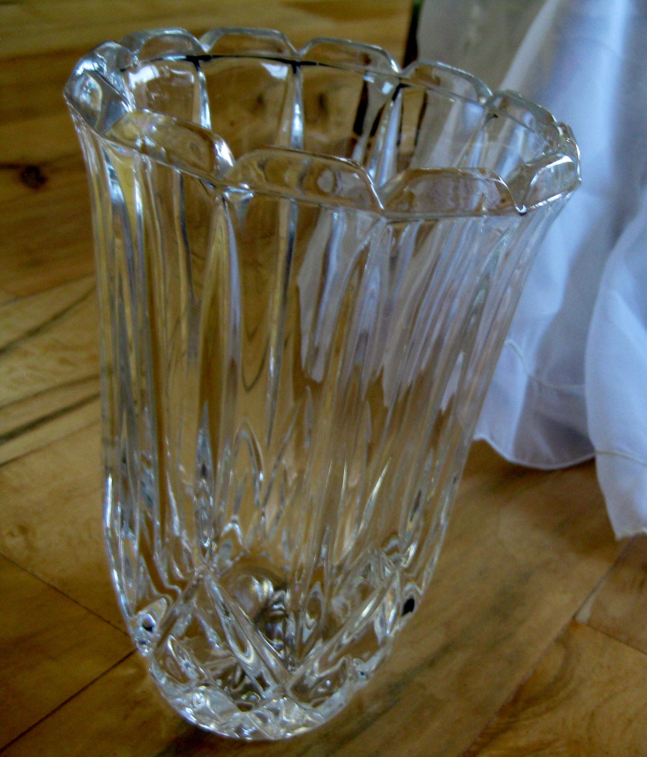 Heavy Lead Crystal Vase MINT