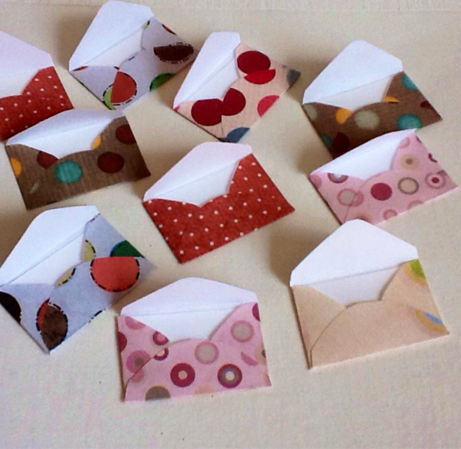 Tiny envelopes inserts mini envelopes miniature by Wcards