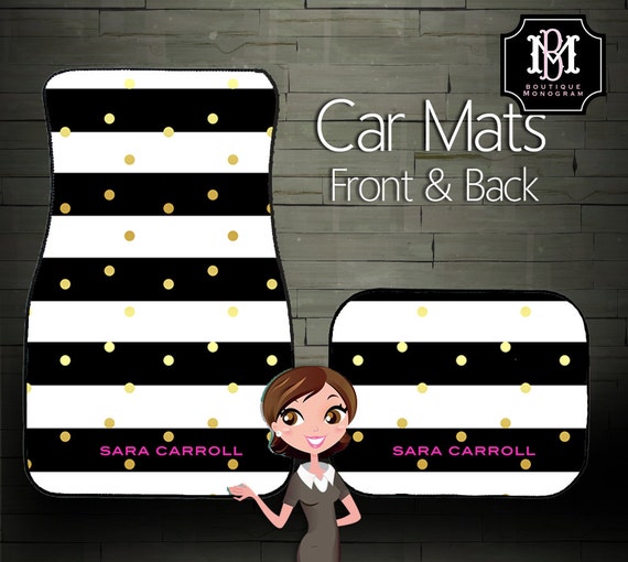 Custom Car Mats Personalized Car Mats by BoutiqueMonogram on Etsy