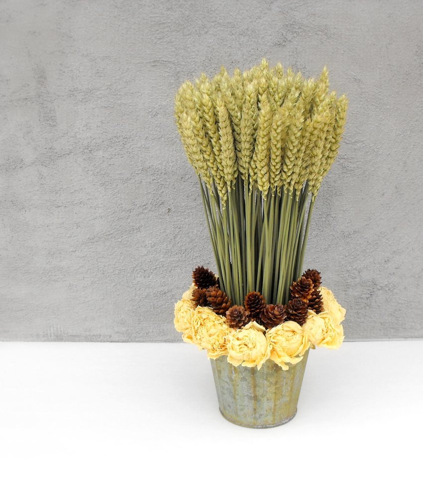 Dried Wheat ArrangementWheat SheafRustic by MoonflowerNatureArt