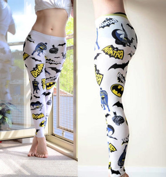 NEW Womens Comic Book Batman super hero Leggings by VixenObscure