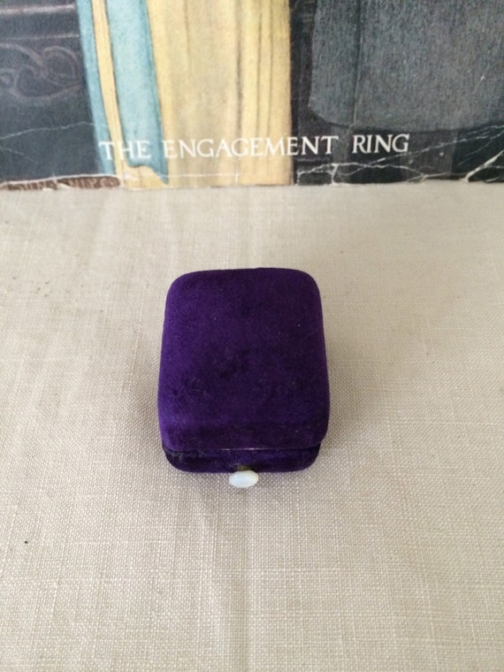 ... Purple...Engagement...Something Old...Antique Ring Box...Brooklyn NY