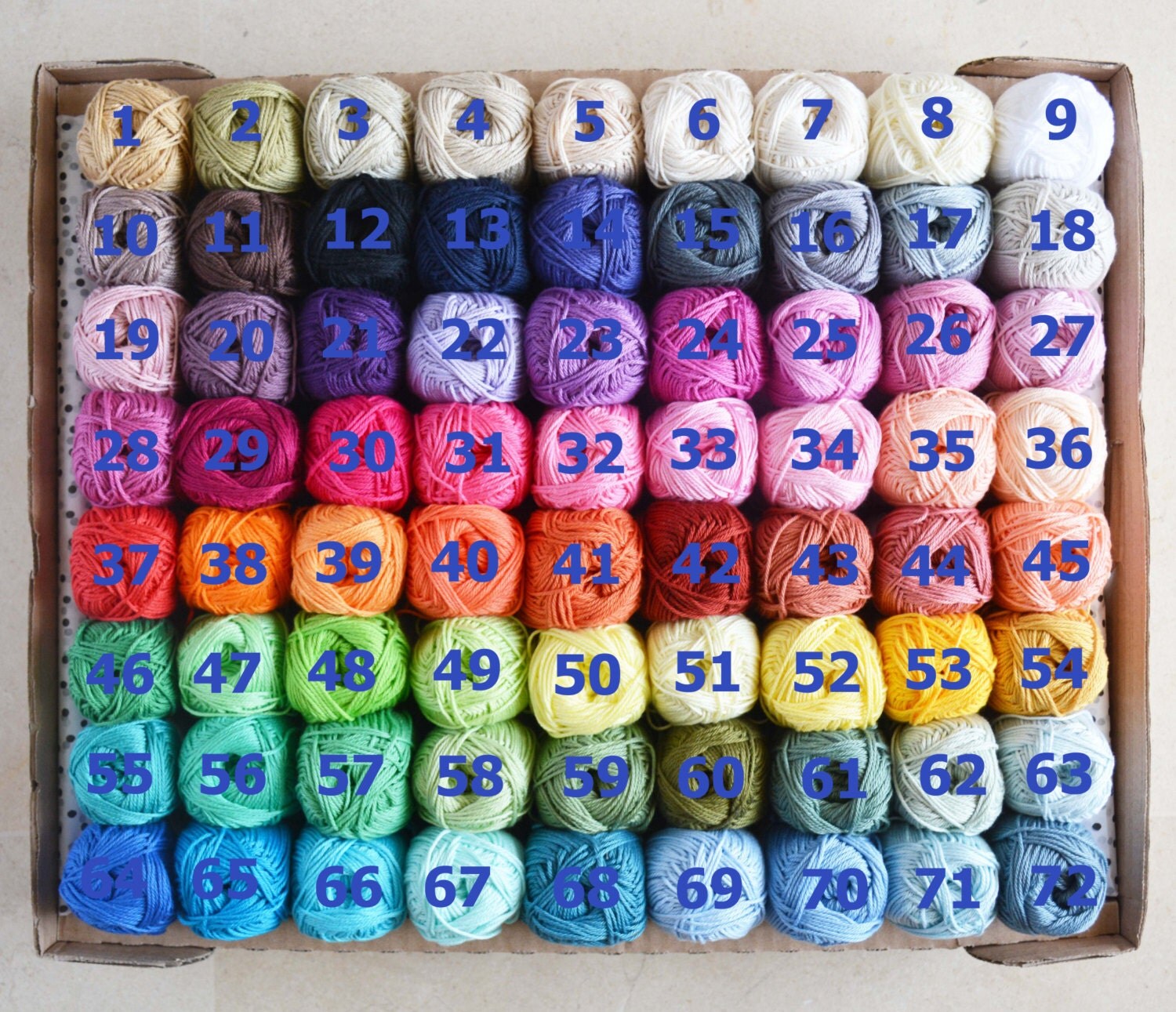 Choose 12 colours. Cotton Yarn Granny Kit Yarns. Ready to ship