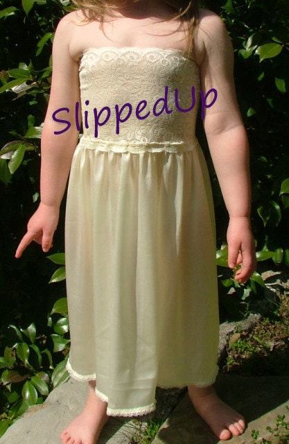 Slip Tutu Slip Size 2t 3t And 4t Ivory Stretch Lace