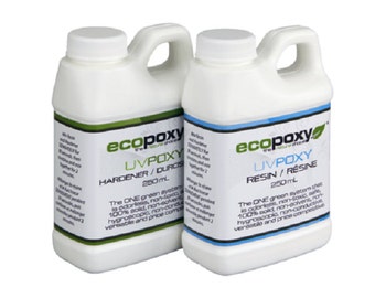 Ecopoxy UV. 500 ML You have found a safe, Environmentally Friendly, Low Odor, Plant based Epoxy, Needs no ventilation. Casting resin