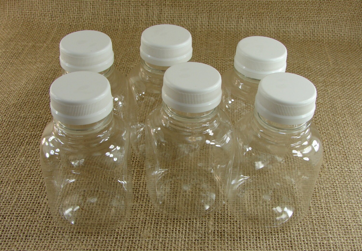 French Square Milk Bottles With Lids BPA Free Plastic