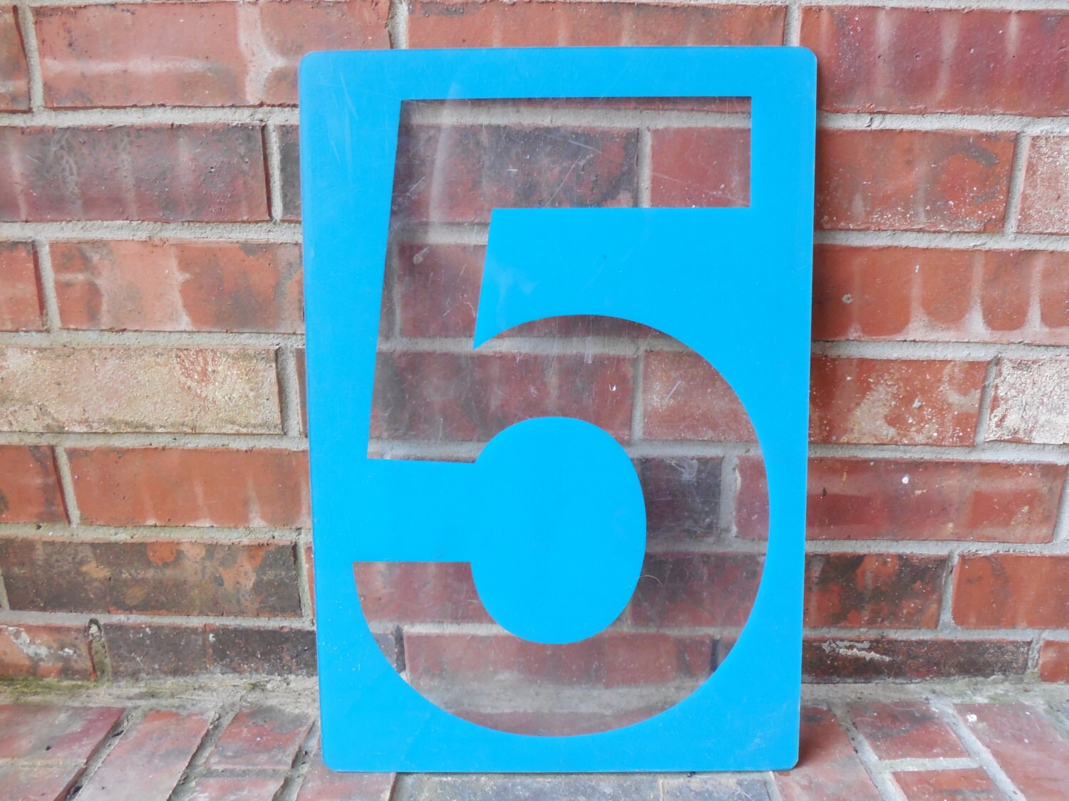 Large Reclaimed Plastic Sign Number 5 Wedding by FindingGreat