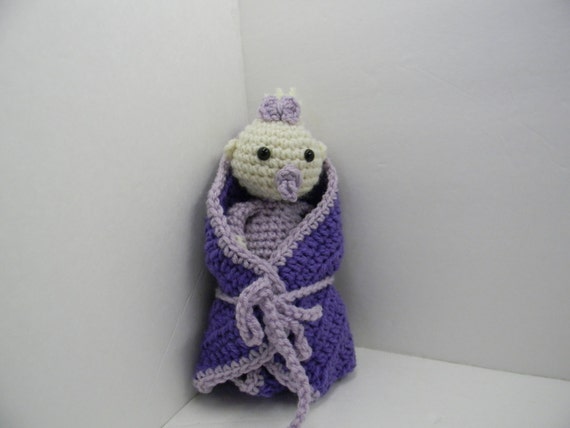 Crochet baby doll with blanket