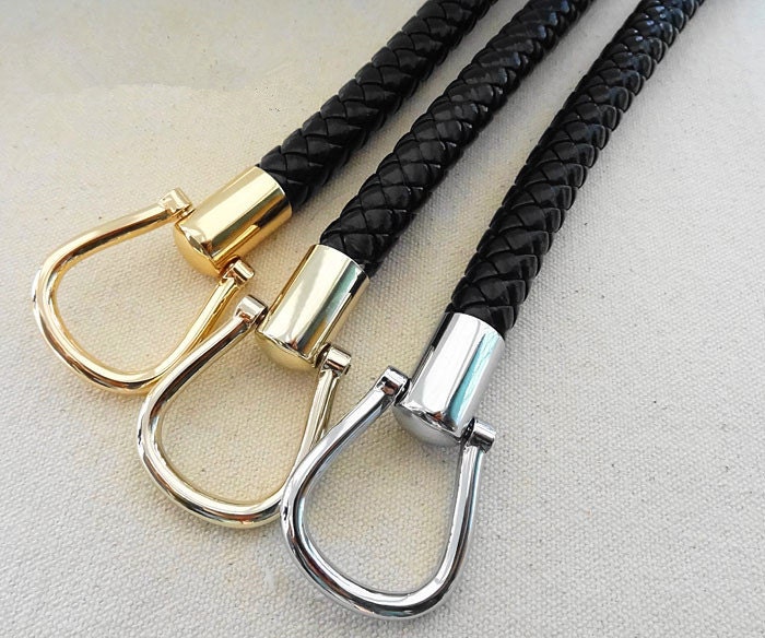14mm Purse Handle Purse Chain Crochet PU leather handles with