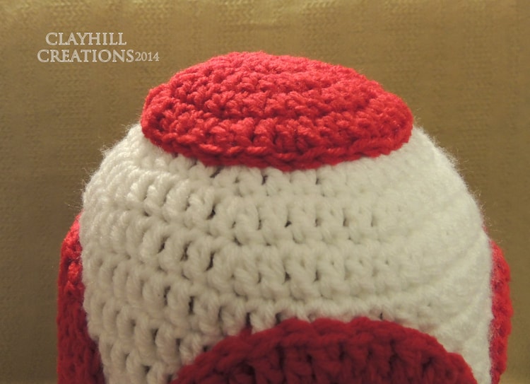 Toad Inspired Mushroom Beanie Crochet Toad by ClayhillCreations