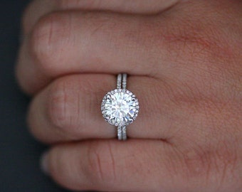 diamond moissanite ring wedding