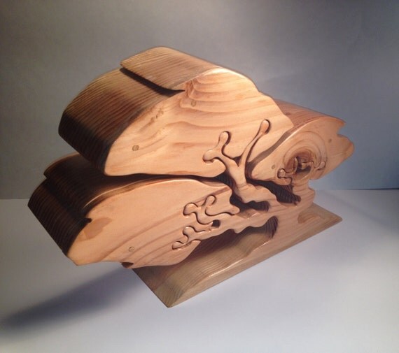 Handmade TREE JEWELRY BOX Made from Redwood by WhackWamBam on Etsy