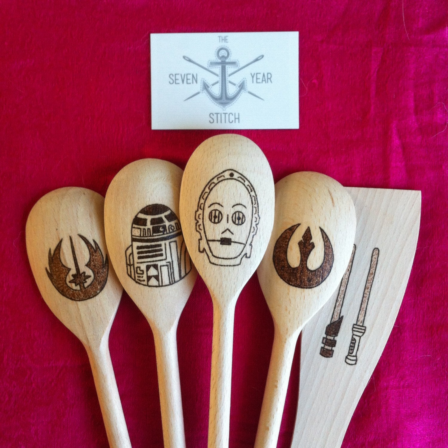 wooden utensil set