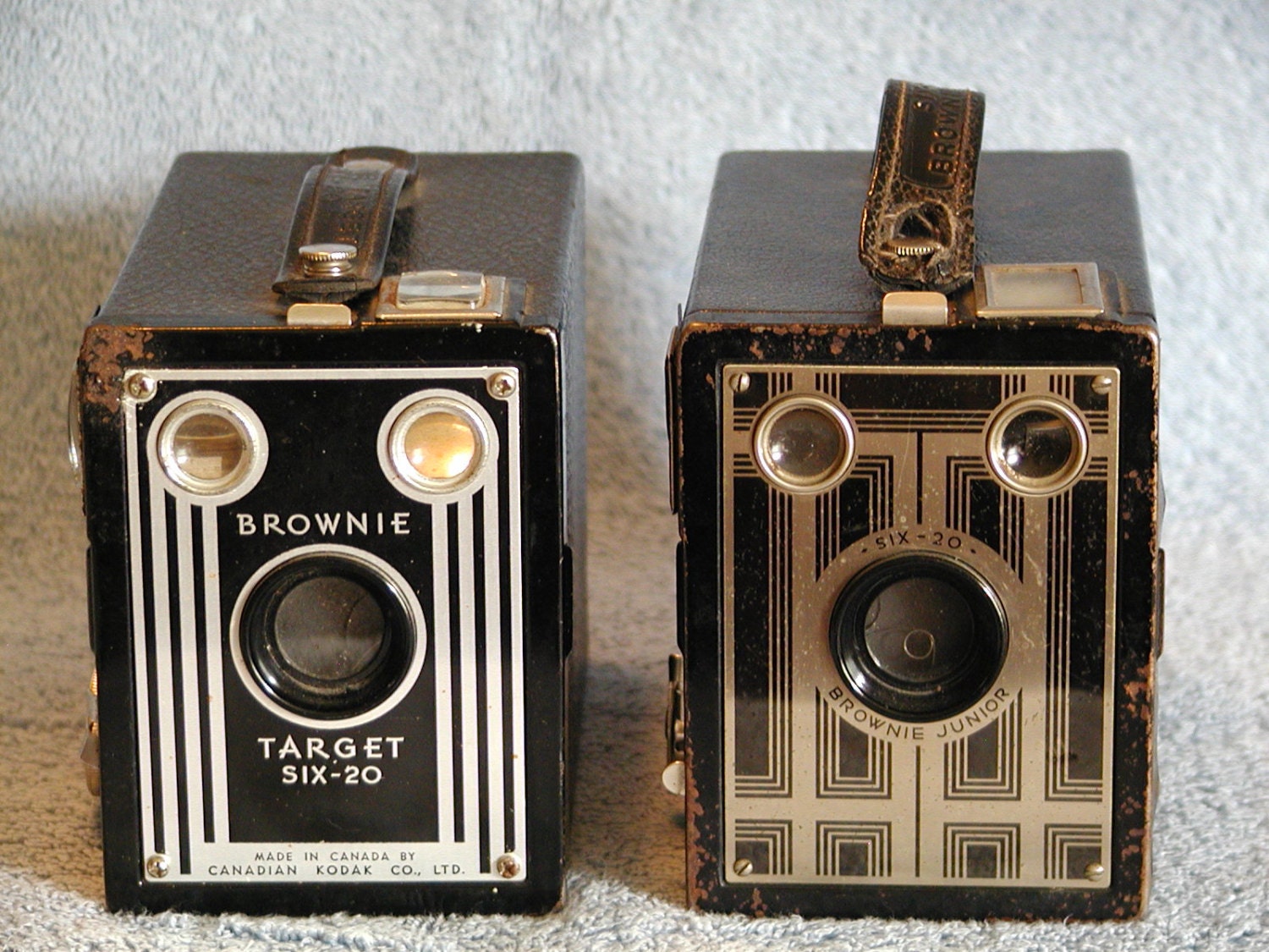 Kodak Brownie Junior 620 Box and Target 620 Cameras