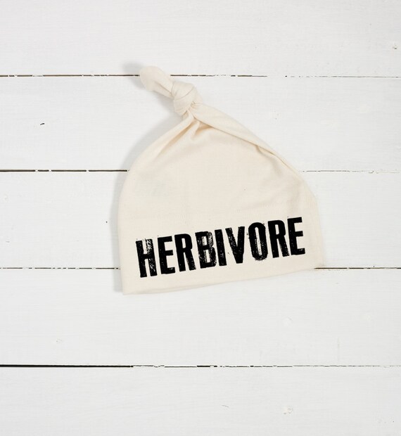 Baby Beanie Top Knot Hat Herbivore Organic Cotton Screen