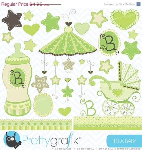 80% OFF SALE Baby clipart commercial use, vector graphics, digital clip art, digital images - CL387 Il_570xn