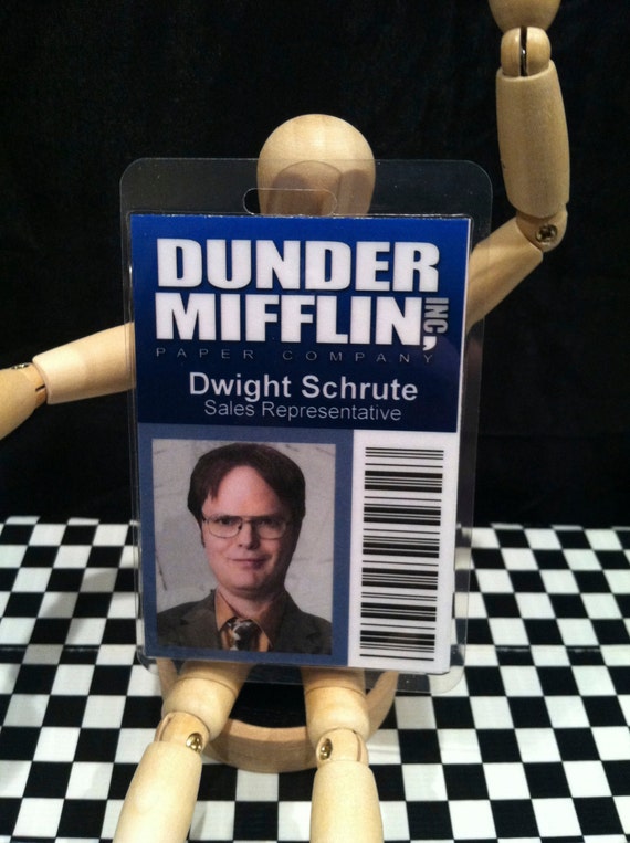 Dwight Schrute Dunder Mifflin The Office ID prop replica