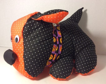 polka dot stuffed dog