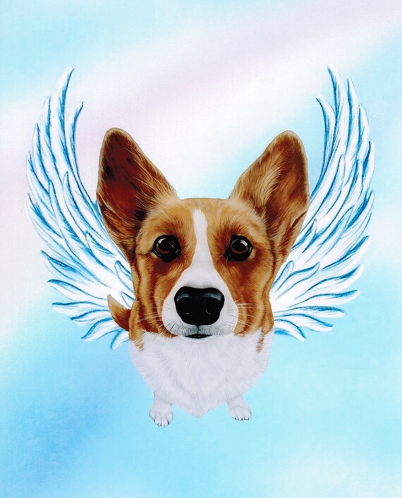 Corgi Corgi Angel Welsh Corgi Pembroke Welsh by ArtbyWeeze