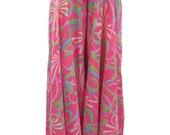 Palazzo Hippy Skirt Flowy Pant Silk Sari Pink Bohemian Pants