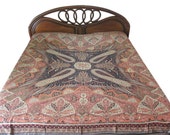 Reversible Boho Bed Sheet King Size Pashmina Bedspreads Blanket Bed Cover