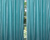 Aero Blue Sari Tab Top Curtains Drape Panel Window Dressing Single-Home Decor Idea