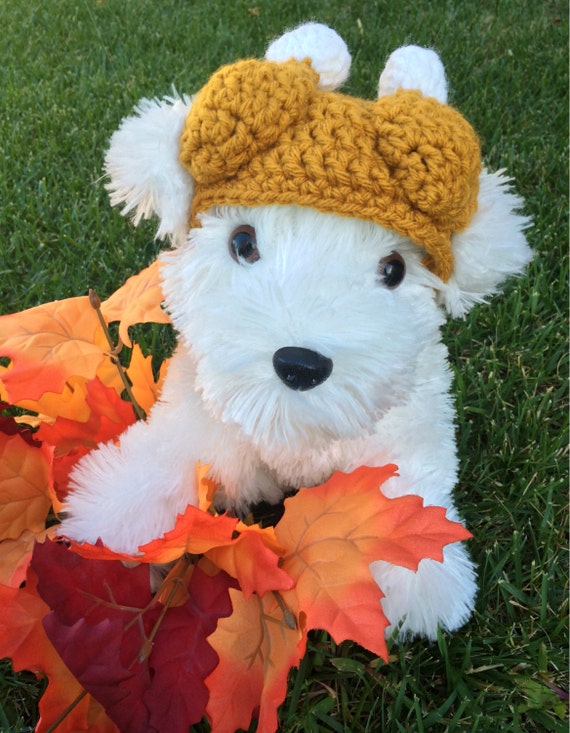 Dog Crochet Turkey Hat 3 Sizes