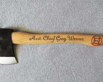 Personalized Firefighter Axe - Promotion/Name
