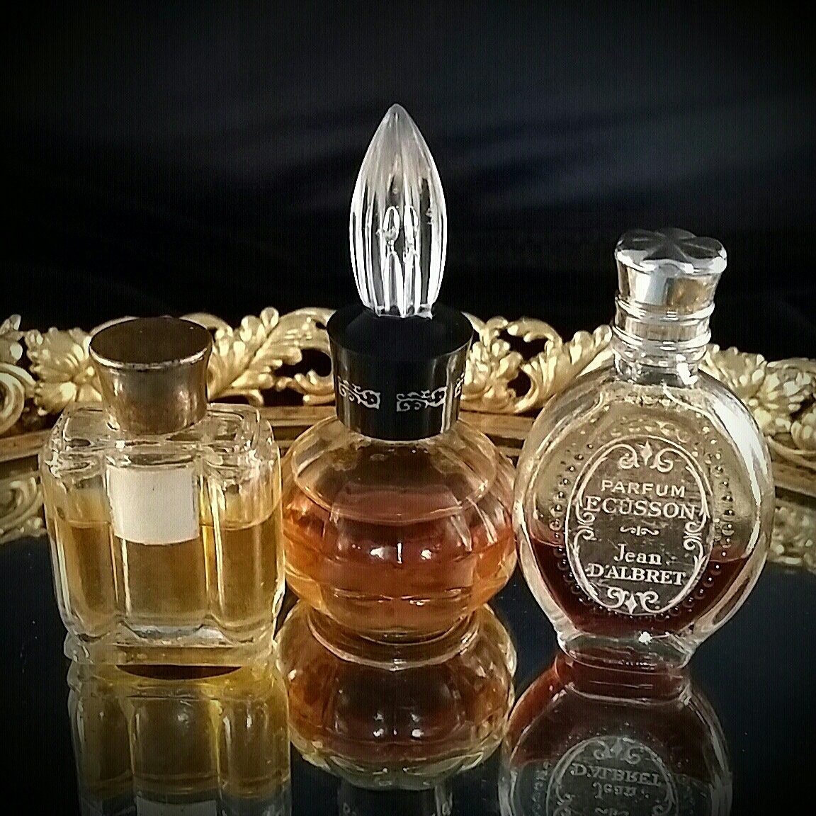 1950s Miniature Collectible Perfume Bottles Sample Commercial