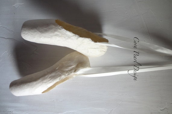 ballet shoes made of