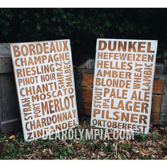 Art signs Craft beer and  rustic Ombre signs Subway using   Rustic Wine Beer  CeCe