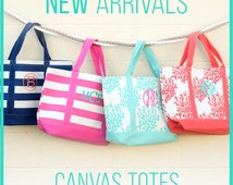 Popular Items For Canvas Beach Bag On Etsy