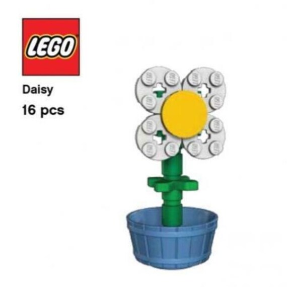 Items similar to Lego Build Together Mini Model Daisy with Flower Pot