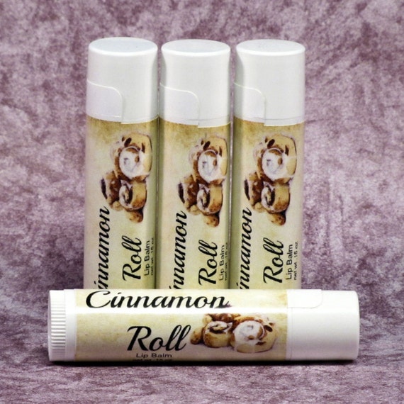 Cinnamon Roll Flavored Lip Balm Handmade All by CherryPitCrafts