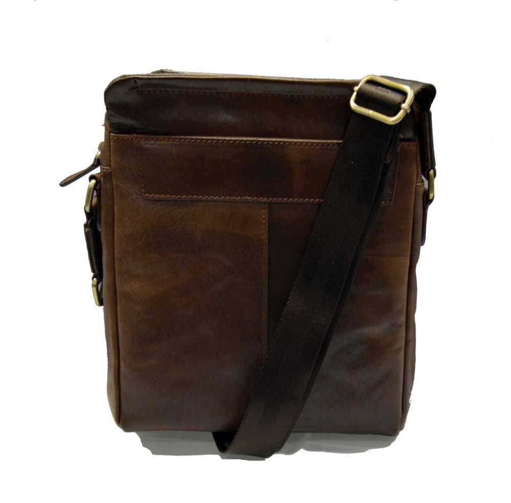 Tablet leather shoulder bag satchel mens tablet ipad leather