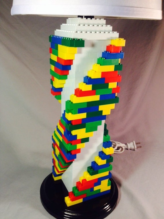 LEGO Lamp XL Multicolored Rainbow Spiral Staircase Lamp