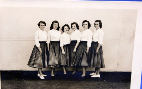 1950s High School Girls Photograph Choir