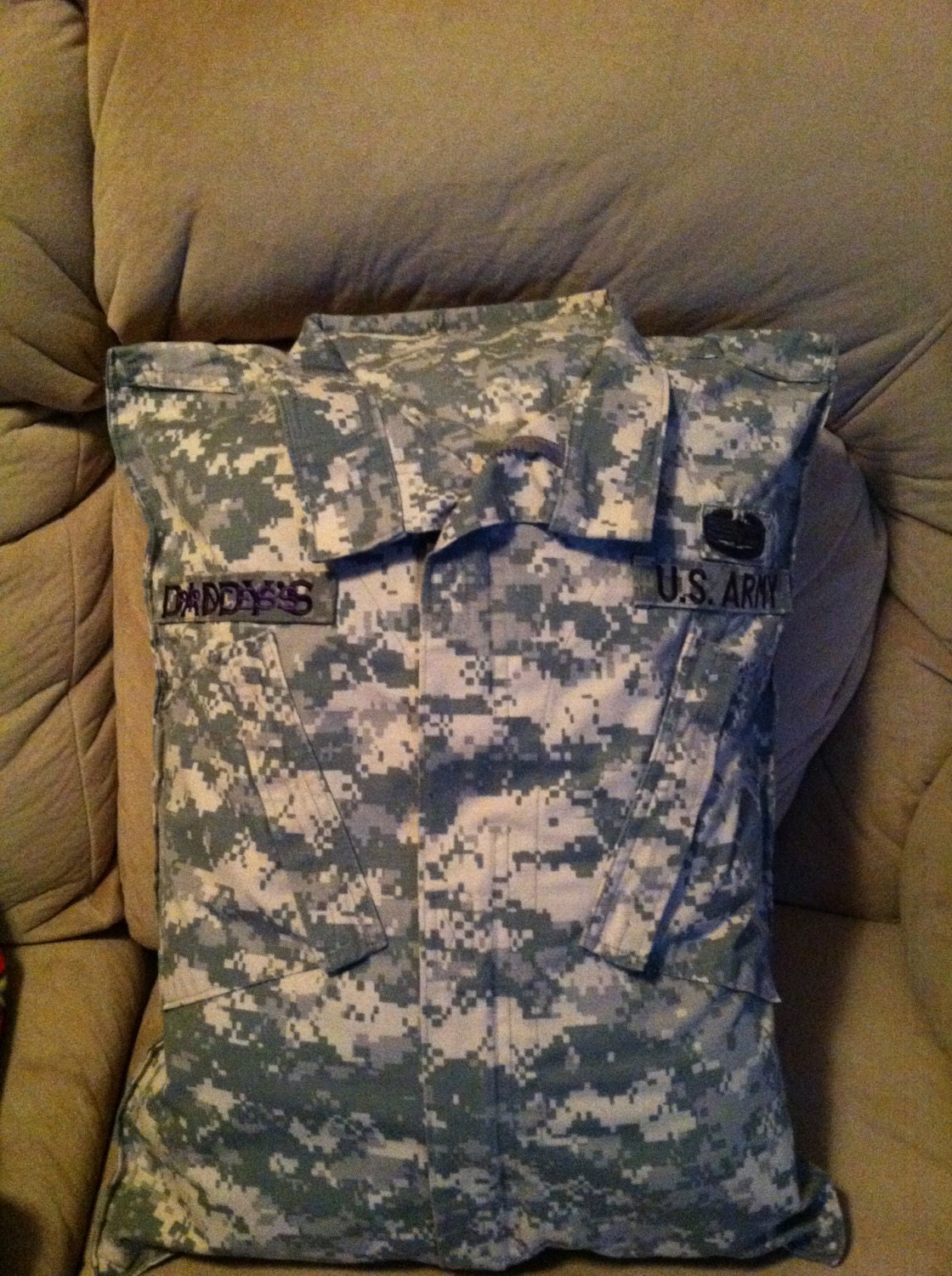 Military uniform pillow case