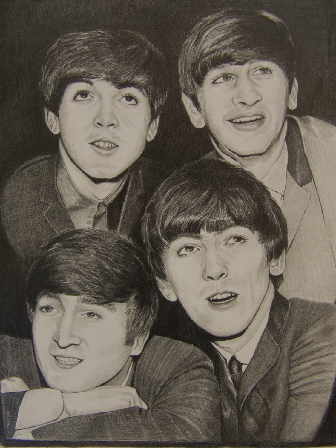 Beatles Pencil Drawing